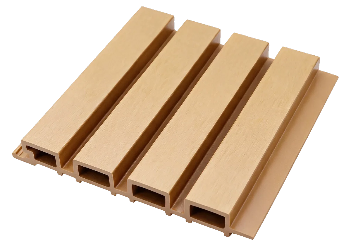 WPC ภายนอก รุ่น Great Wall — สีไม้สักอ่อน (Teak)